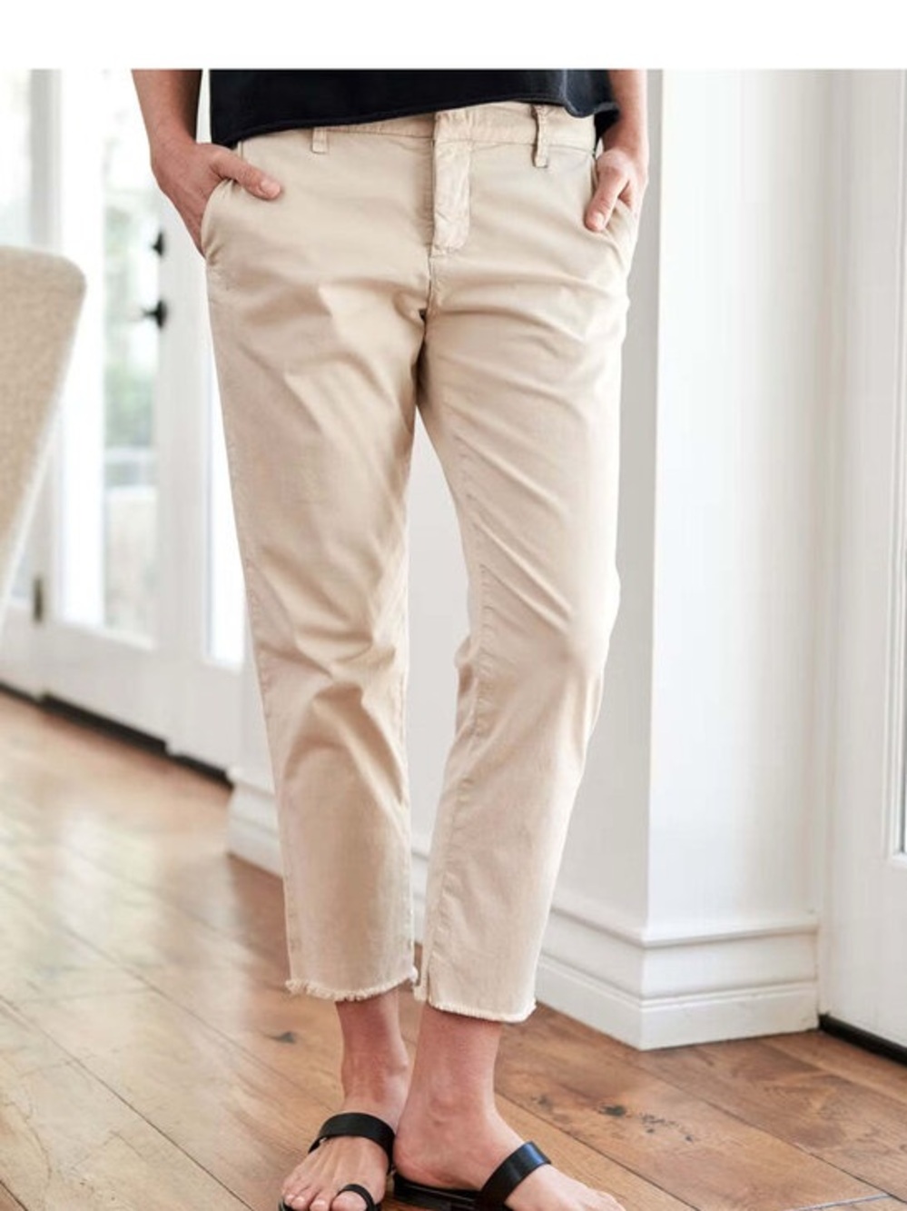 Frank & Eileen. Khaki Wicklow Italian Chino Pant. Size 4.
